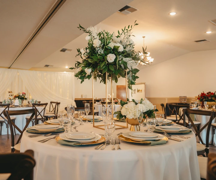 a table set for a wedding