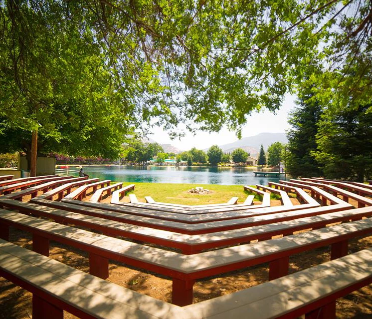 a wooden benches in a park